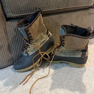Waxed canvas Hunting LL Bean Boots